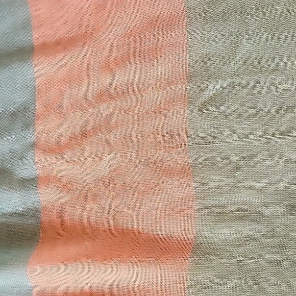 3/$20 VTG LAON FASHIONS Pastel Striped Lightweight Gauze Infinity Summer Scarf - Picture 9 of 12